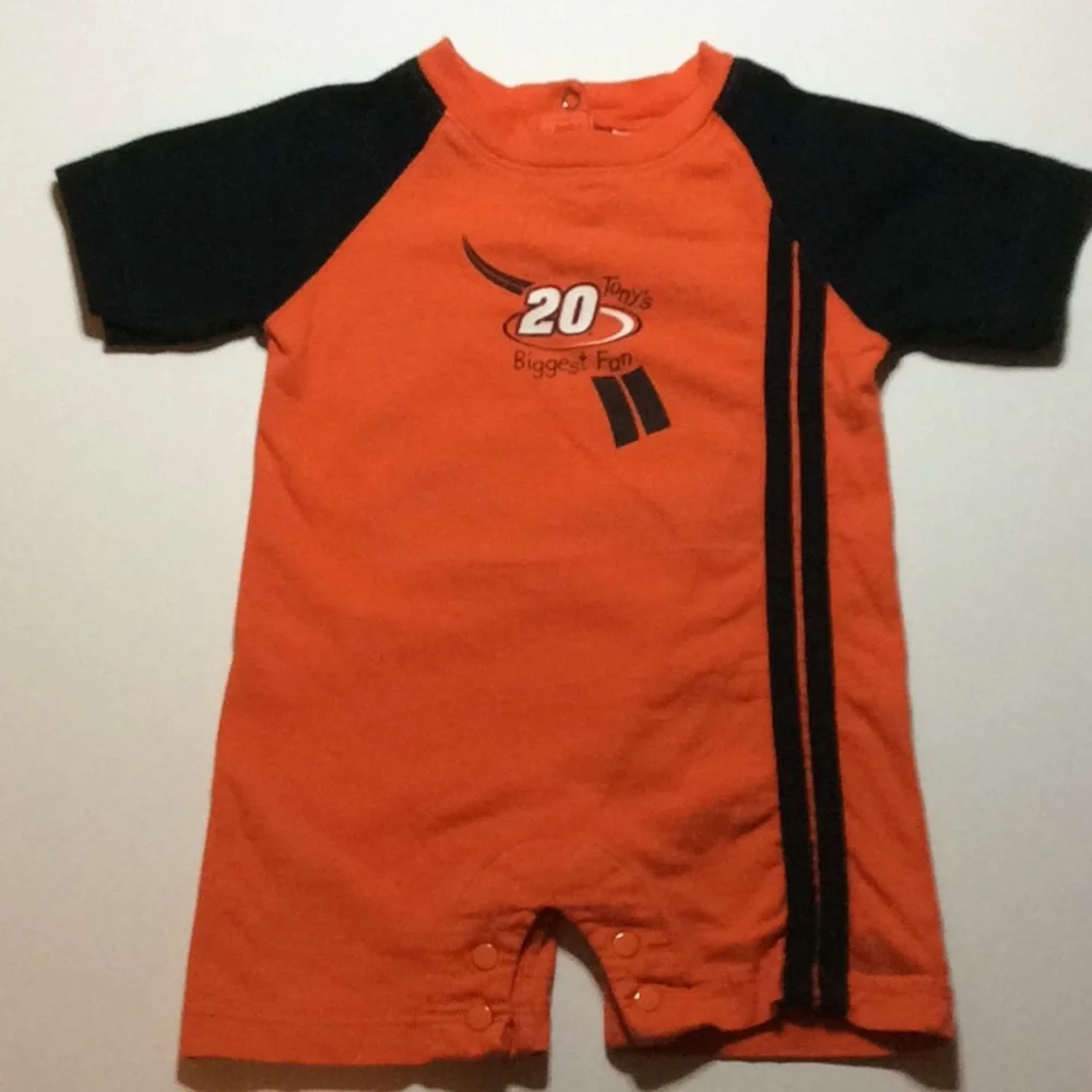 Winners Circle Tony’s 20 Biggest Fan 6-9 mo Shorts bodysuit onesie